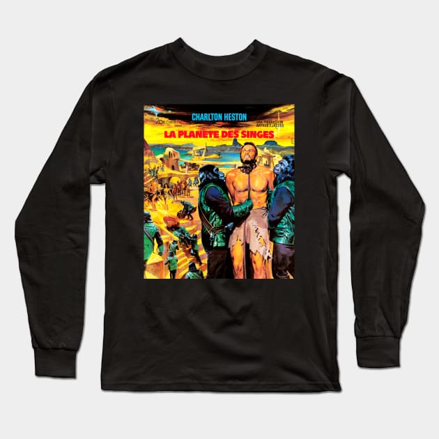 La Planete Des Singes Long Sleeve T-Shirt by Scum & Villainy